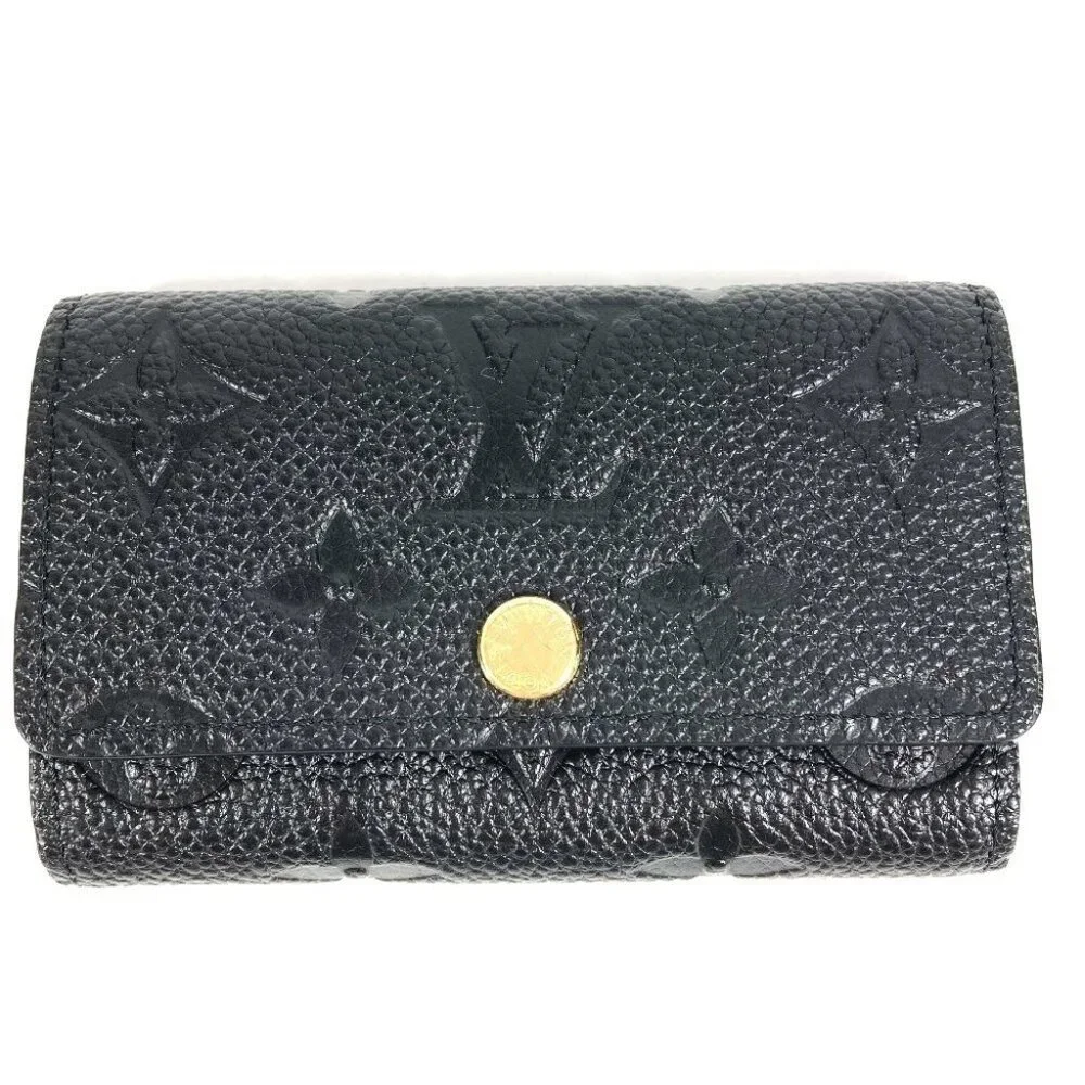 LOUIS VUITTON M64421 MonogramEmpreinte Multicles 6 6P Key Case Black